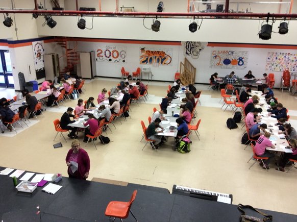 BSSMathDept's tweet photo. @BayridgeSS_LDSB Mathletes writing the @UWaterloo_CEMC contests one day late #icecantstopus #lovinmath https://t.co/cR1wlzD61B