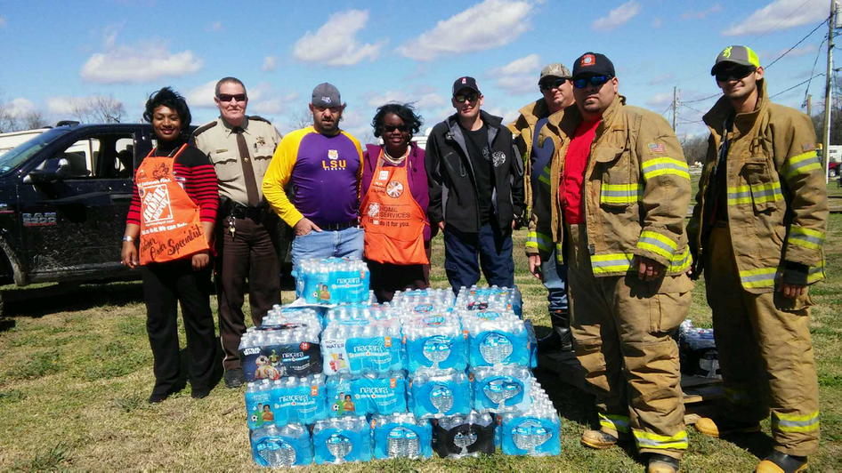 Providing the essentials to the community of Convent, LA. #Tornado #Louisiana