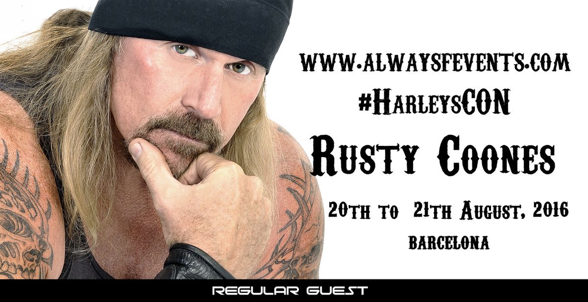 SOASpainCON's tweet photo. 3º Invitado para la @HarleysCON es @RustyCoones (Rane Quinn)!
Tienda: https://t.co/0PcrjugonS #SOA #SOAFX https://t.co/q815KdhN8k
