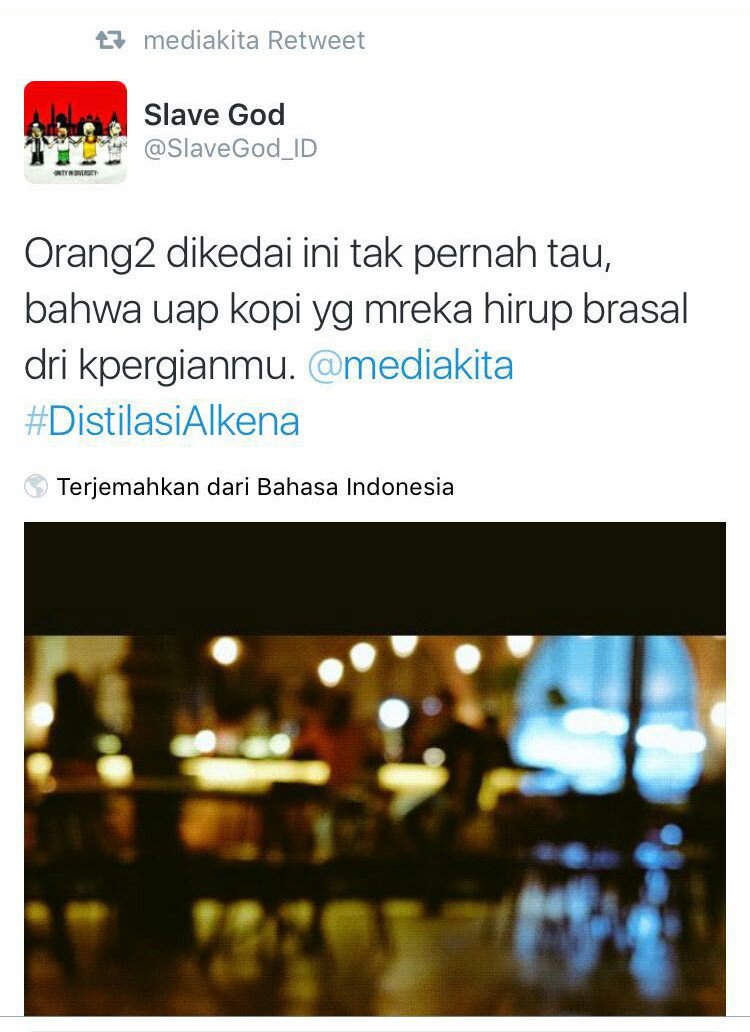 Selamat <a href="/SlaveGod_ID/">Budak Tuhan</a> sajakmu yang paling mencuri hati semua juri #DistilasiAlkena malam ini *standing ovation*