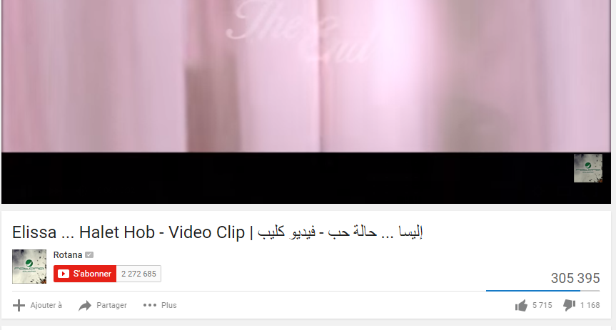 AkhbarFan11's tweet photo. بعد نجاح باهر لاغنية حالة حب اليسا تطلق كليبها من 3 ايام تعدى 300 الف مبروك
@elissakh 
#Elisa https://t.co/n7QRUuqdnz
