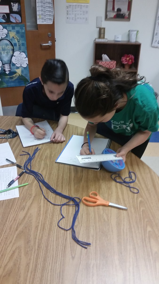 noblesm5's tweet photo. measuring diameters and distances around circles, then discovering the relationship! @HighPointElem1 @CSTHPES https://t.co/IGHrSTtAT1