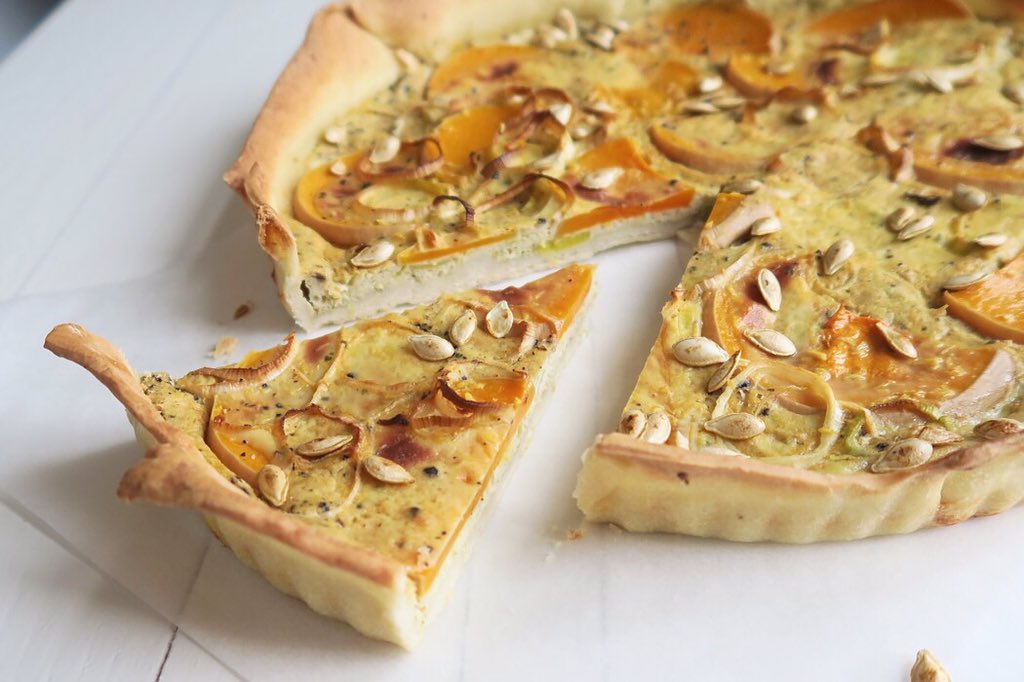 Glutenvrije quiche van pompoen met een Indiaas tintje.. #korma #pataks beaufood.nl/indiase-pompoe…