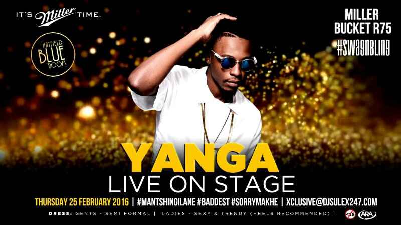 vthseason's tweet photo. Catch @ItsYangaChief tonight performing at @BlueRoomHat #Mantshingilane #Baddest #SorryMakhe https://t.co/6No6j28vl6