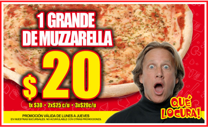 FabricaPizzasok's tweet photo. ¡La grande #Muzzarela de Fábrica de Pizzas HOY $20! ¡Sacate las ganás y vení! 🍽 🍕 https://t.co/0CrRZu7JyF