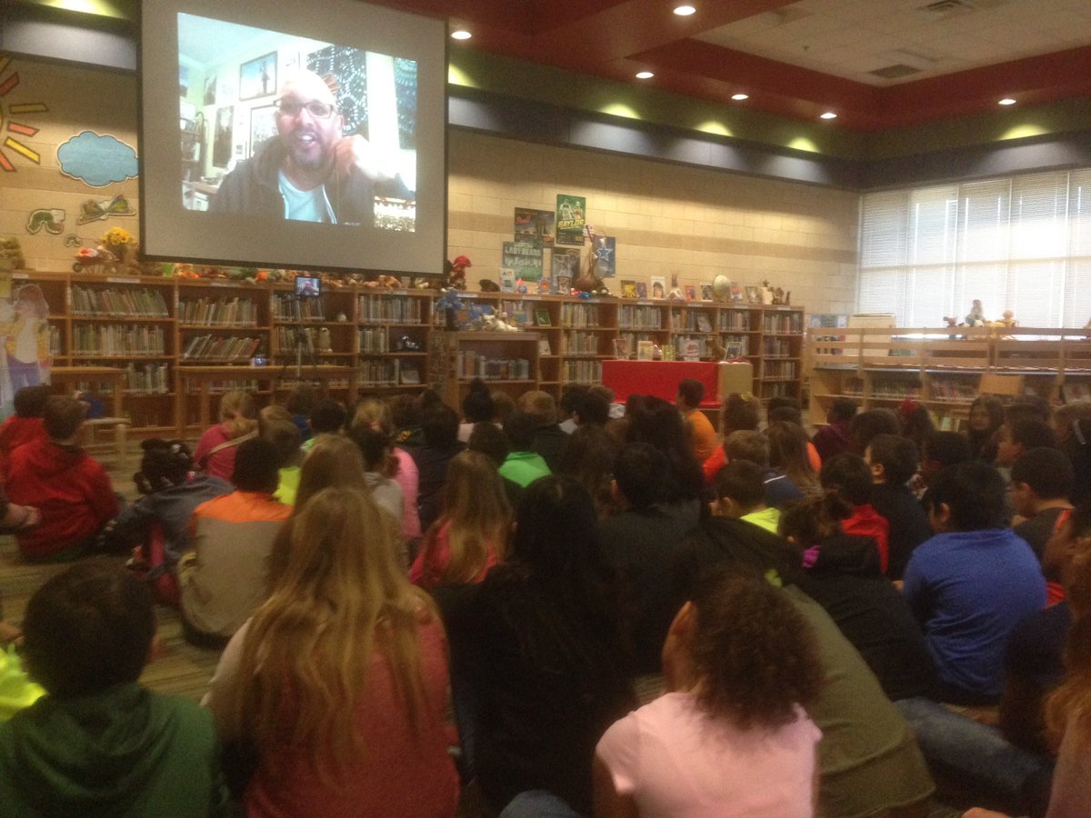 PlattsMVPs's tweet photo. Skyping  with author Greg Neri. So cool!! https://t.co/3UGv1oUFKb