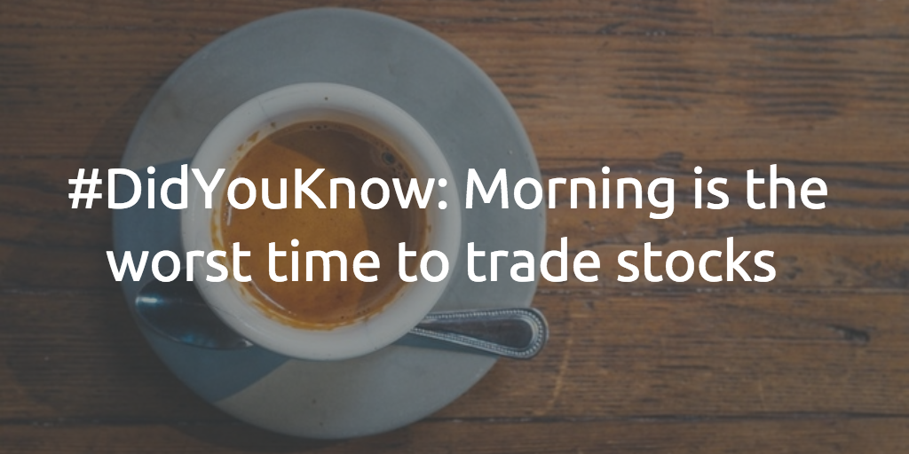 PresentValue1's tweet photo. The morning is when you'll see the reaction to any overnight news. Let the market settle down, then trade #investing https://t.co/ICV4kTyVj4