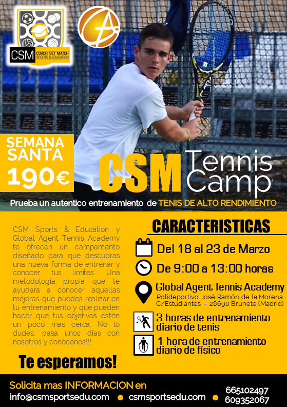 csmsportsedu's tweet photo. CSM  te trae un Campus espectacular en Semana Santa!!! Descubre un sistema de entrenamiento que te sorprendera!!! https://t.co/IfStXM8Mu6
