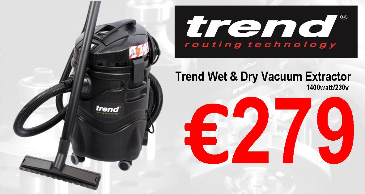 HoeysDIY's tweet image. Pick up this Trend Wet &amp;amp; Dry Vacuum Extractor at our Trend Routing Demonstration Day 27th Feb, 8am-1pm #TrendRouting