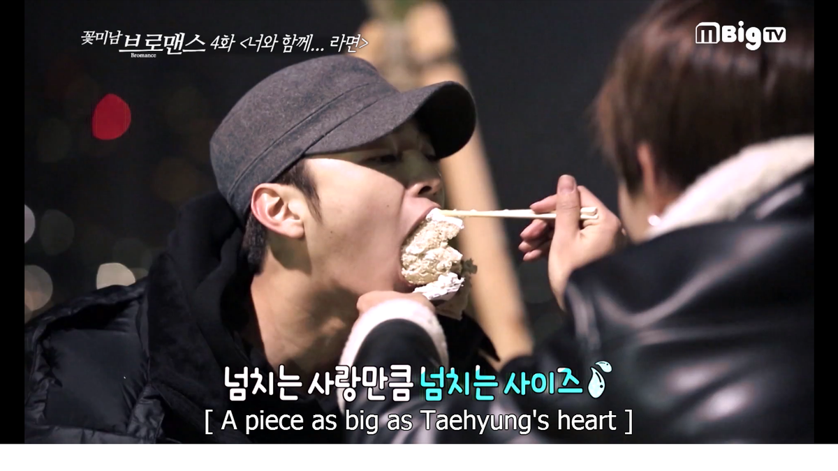 yoongiya93's tweet photo. ป้อนคำใหญ่ขนาดนั้น นี่จะฆ่ามินแจเหรอแทฮยองงงงง >O< #FlowerBoyBromance #jaev https://t.co/DaeDIoUch2