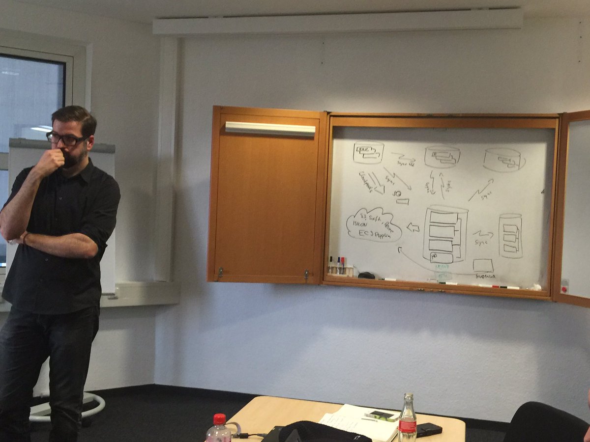 azurestack_guy's tweet photo. From Zero to awesome:whiteboarding with #godfatherofisilon and @walzea , there is no no with @EMCIsilon #isilonsd https://t.co/KX35LGQMhv