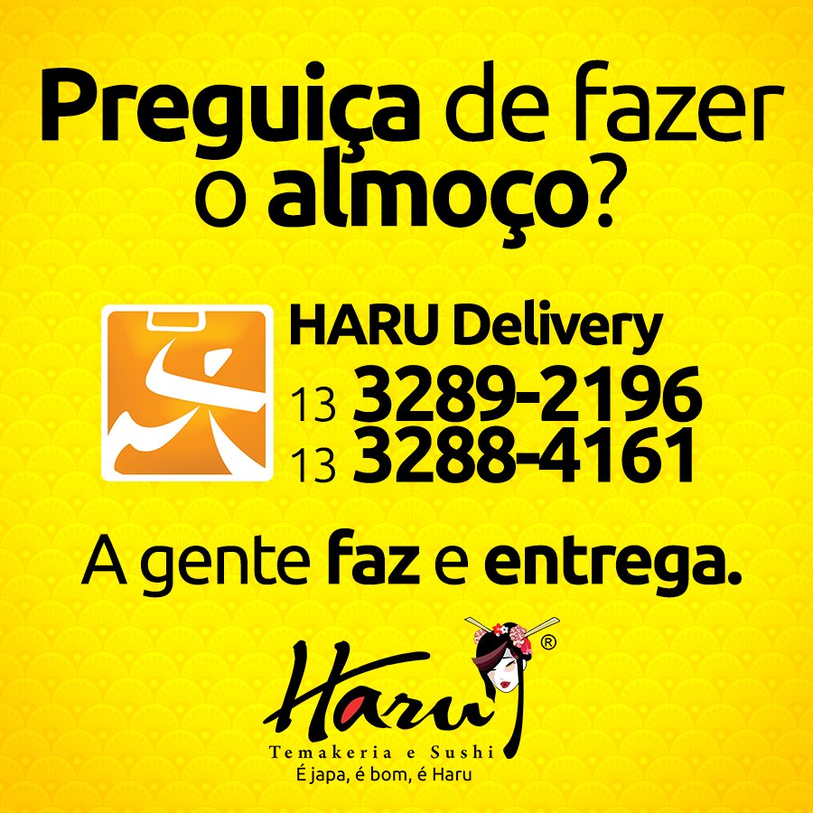 HaruTemakeria's tweet photo. Normal ter preguiça para cozinhar, né? Sem problemas, estamos prontos para o seu pedido! #HaruDelivery #Harulovers https://t.co/IB1SRLl2HI