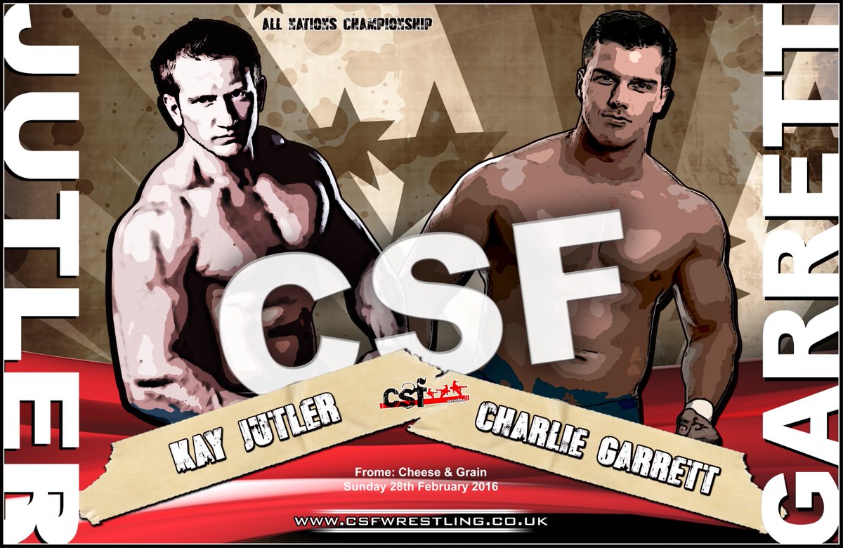 CSFWrestling's tweet photo. This Sunday 5pm #Frome #Somerset All Nations Champion: @KayJutler v @C_garzz @cheeseandgrain https://t.co/0DR2vaM66u https://t.co/L9QQPilTHX