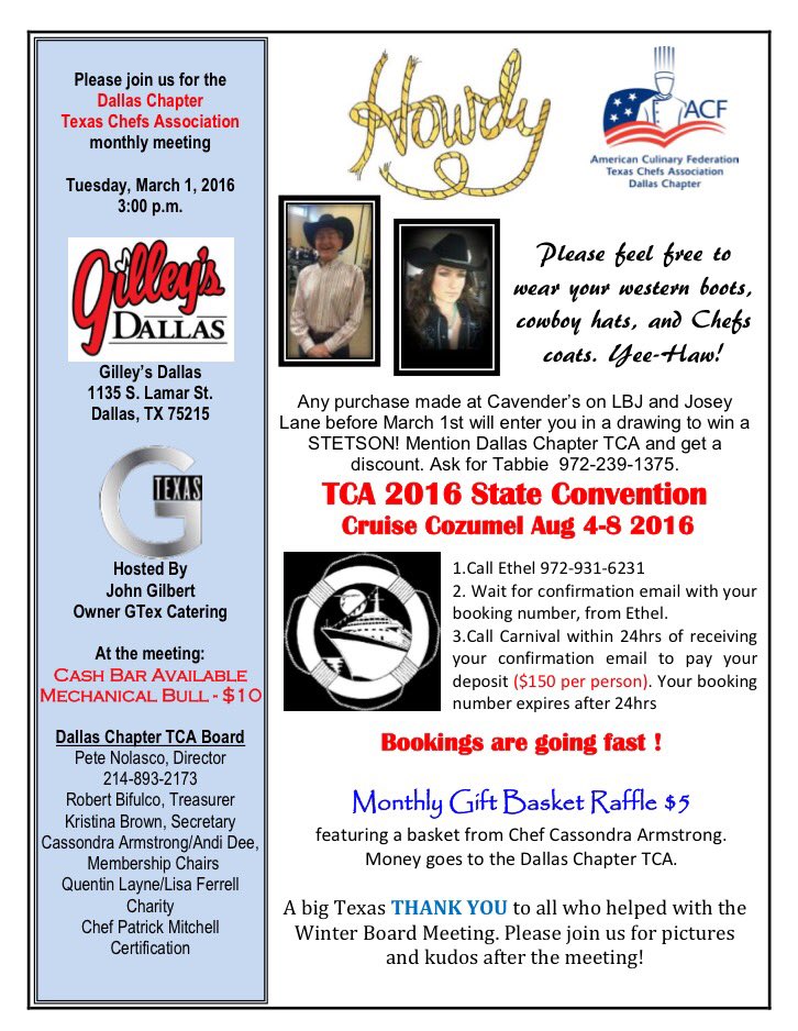 Don't miss out. #dallaschapter