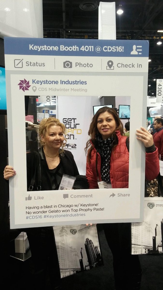 KeystoneInd's tweet photo. Booth 4011 @ #CDS16 is a big hit. Come take pics with us! #KeystoneIndustries https://t.co/IYgjpQFDZB