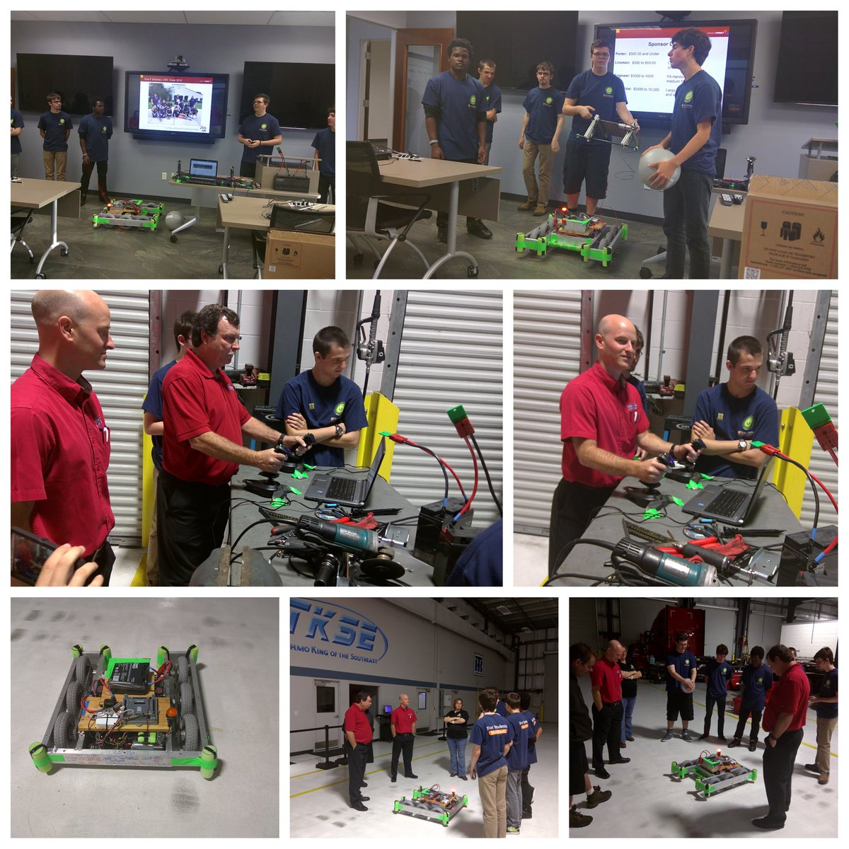 TKSoutheast's tweet image. We were honored to have @frc_5816 visit the shop last night. @frcteams should be proud. #omgrobots #tkse