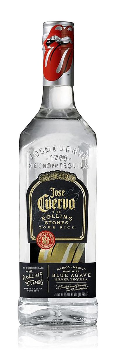 Limited edition of #JoseCuervo's silver tequila celebrating the '72 #RollingStones tour urban-drinks.de/tequila/jose-c…