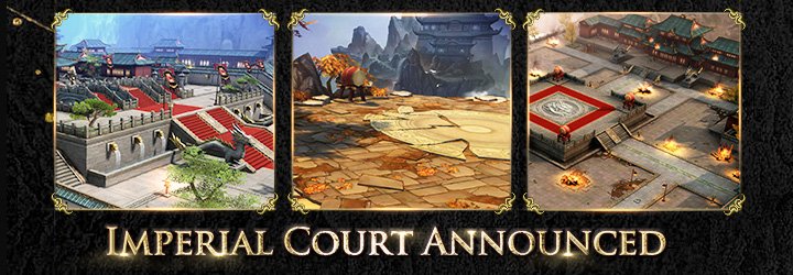 AoWDynasty's tweet photo. #ImperialCourt Announced! Check out the first expansion to Age of Wushu Dynasty! https://t.co/L3am4BrMoJ https://t.co/nv0MH1TNY1