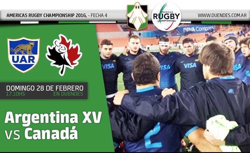 unionargentina's tweet photo. Argentina XV vs. @RugbyCanada this sunday in Rosario #ARC2016 
@araujorosario54 @AmericasRCh https://t.co/hEnitSnZU5