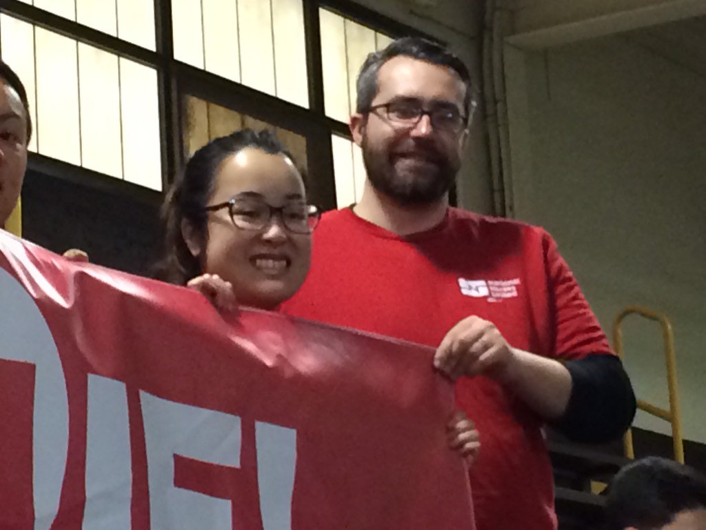 OhioNursesNNU's tweet photo. Ohio #nurses "Bernie is the one for us and our patients"! #BernieInTheCLE #Nurses4Bernie https://t.co/1gXrdrgcxZ
