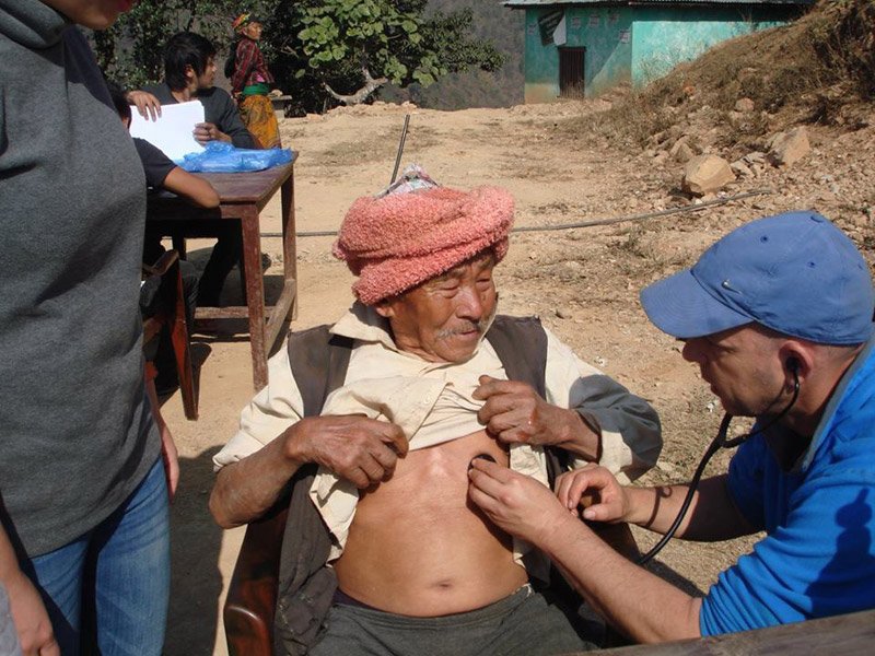 Israel's tweet photo. More than 250 Nepalese treated at the free #health camp at Adhamara village, #Nepal: https://t.co/DDLWlXky7i https://t.co/cZVmMNdAPE