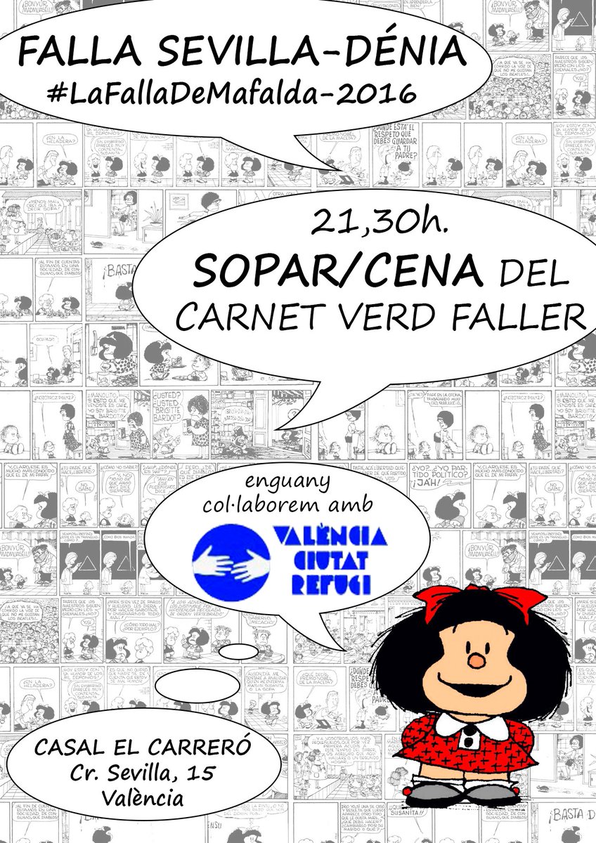 FallerVerd's tweet image. Coneix més coses al voltant del Carnet Faller Verd i València Ciutat Refugi
on.fb.me/1KNEgSM