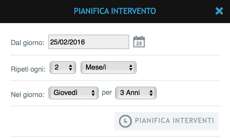 Syncrogest's tweet photo. Fai #manutenzione e rischi di dimenticarti gli #interventi ricorrenti? Usa la nuova funzione Pianifica Interventi. https://t.co/8MHIgSgSLX