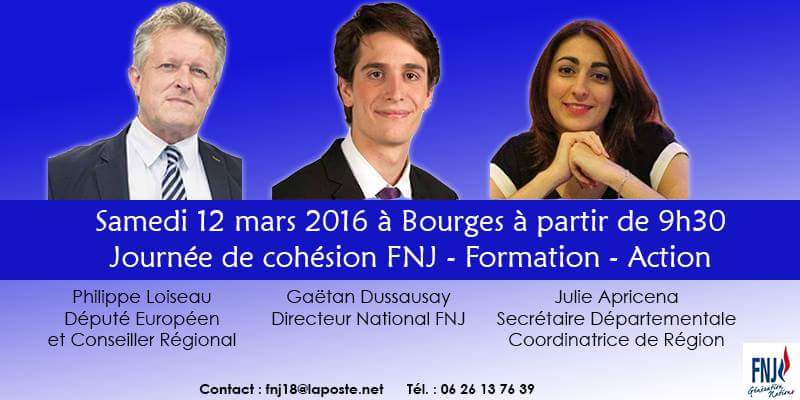 JulieApricena's tweet photo. Samedi 12 mars à #Bourges , journée cohésion @FNJ_officiel avec @ph_loiseau et @G_Dussausaye .
#FNJCentre #FNJCher https://t.co/WKl9MVfmxT