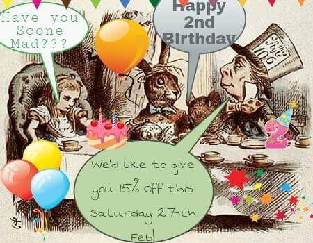 belfastsconemad's tweet photo. It's our 2nd B'day Sat 27th Feb...Our gift to you is 15% OFF every order! Text 07894076647 to order! Free gift wrap. https://t.co/i0lxpm58am