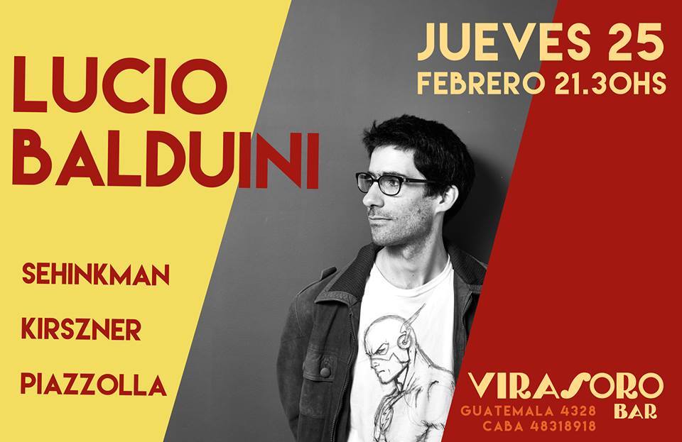 este_sehinkman's tweet photo. Esta noche en Virasoro ! Con @LucioBalduini @pipipiazzolla https://t.co/7HPhaHfU0J