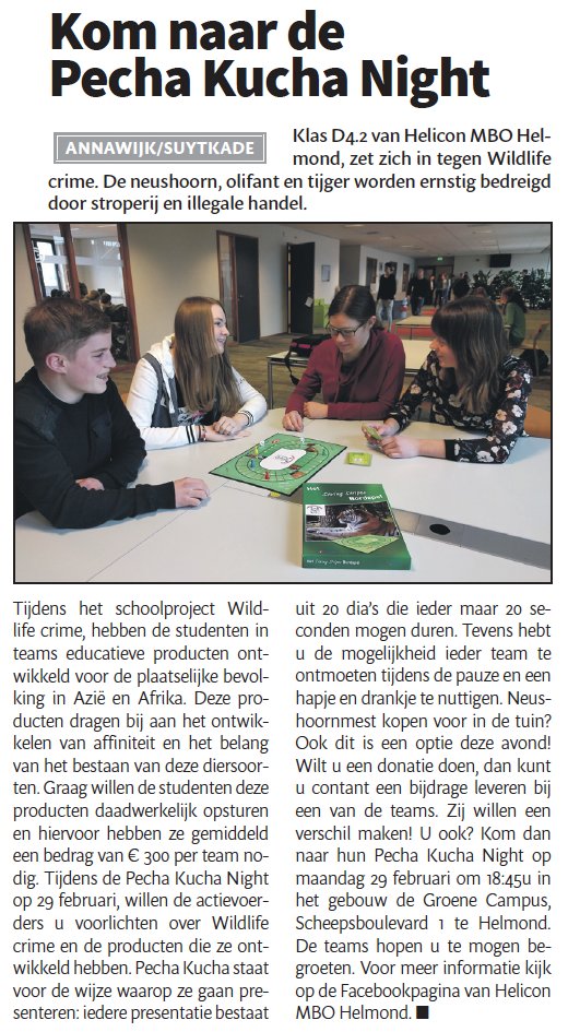 Kom naar de Pecha Kucha Night op 29 februari om 18.45u. in <a href="/degroenecampus/">De Groene Campus</a> #deloop #helmond