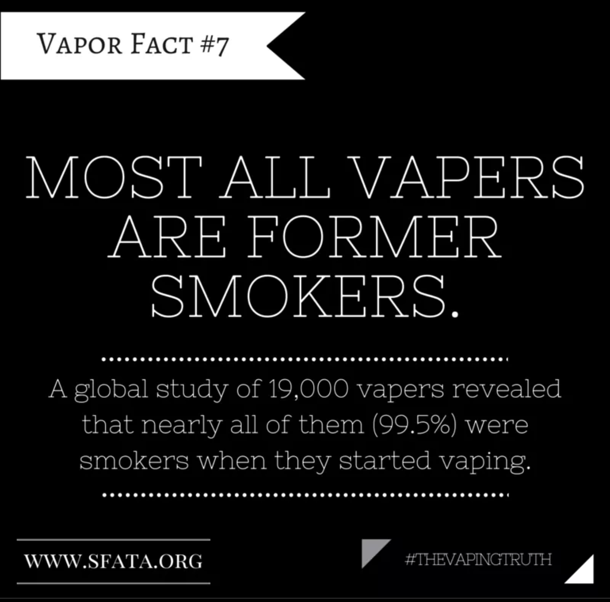 freecigs's tweet photo. Vapor Fact #7 | #VapingSavedMyLife | #VapingKnowledge | #TheVapingTruth | #VapingTruth | #SaveVaping | #FreeCigs | https://t.co/5HqYwvJ7ro