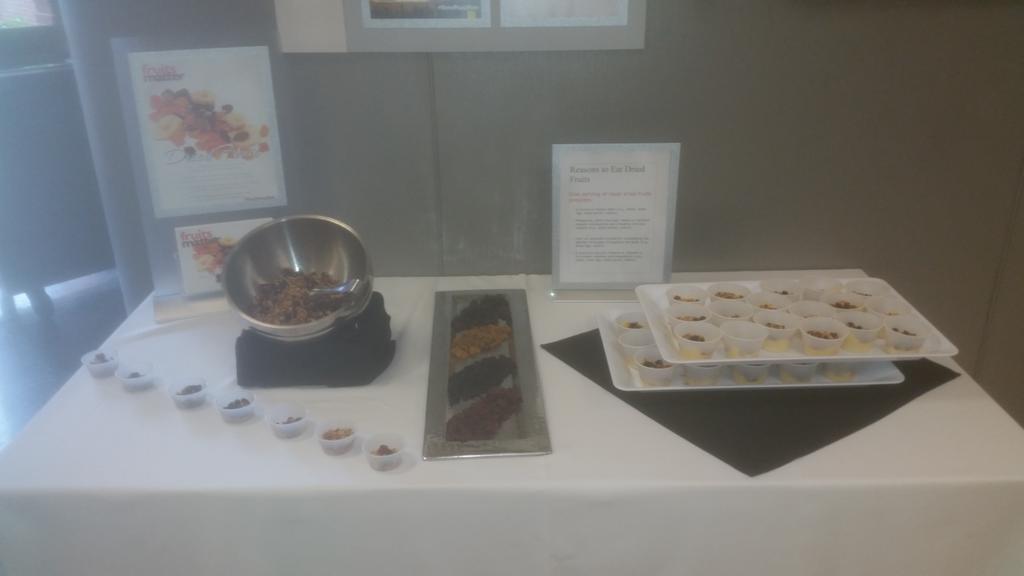 MelaniePLester's tweet photo. #FruitsMatter check in! @FlikISDining @WestminsterATL #driedfruits https://t.co/jqkjht5gki