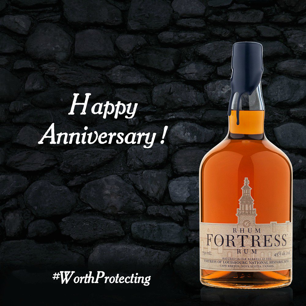 fortressrum's tweet photo. It's our first anniversary! Thank you for making Fortress Rum @theNSLC's #1 selling Amber Rum. #WorthProtecting https://t.co/VmQPYeX5KU