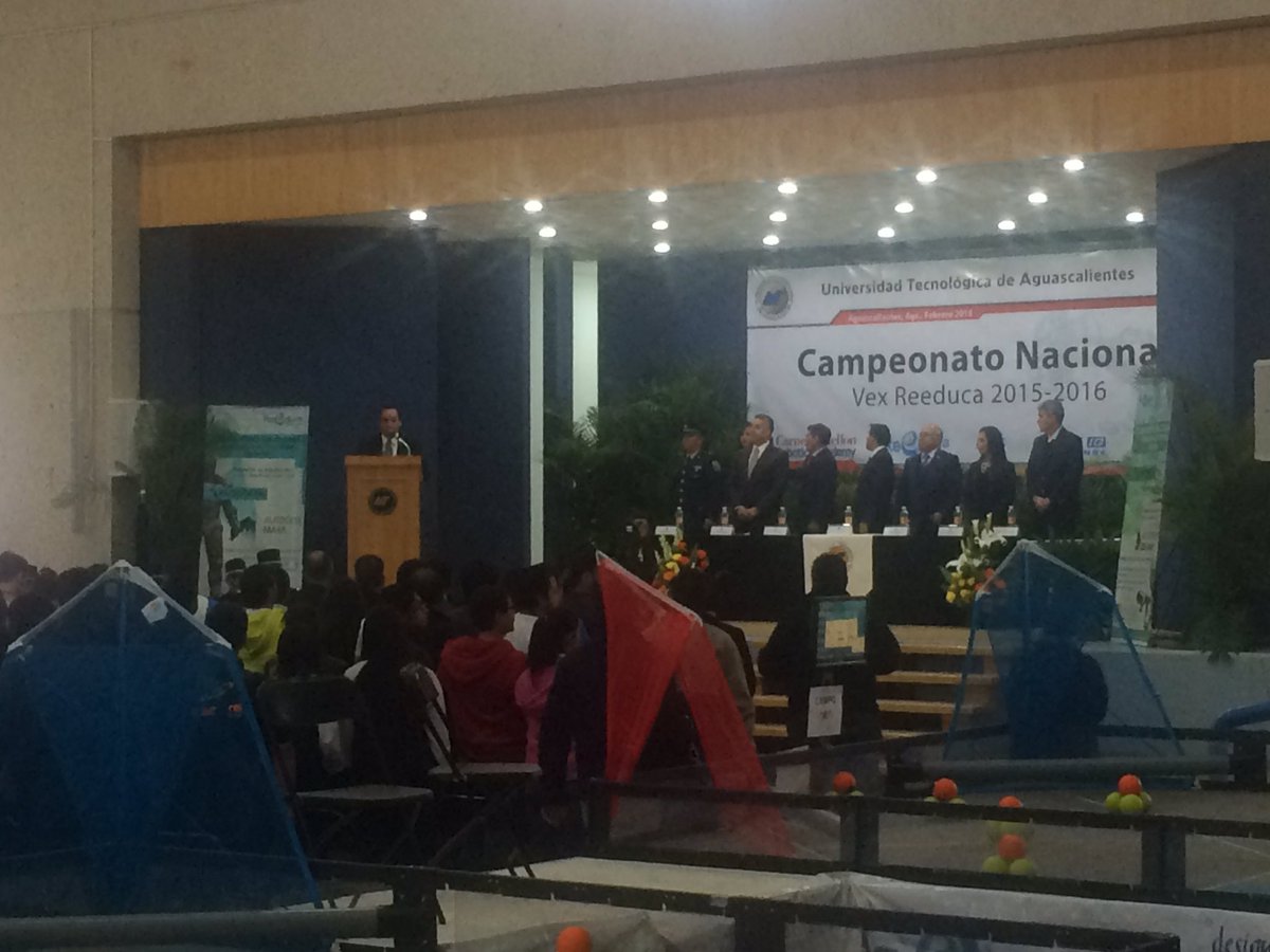 Nickyta_Ortiz's tweet photo. Da inicio la inauguración del campeonato nacional de Robotica @VexroboticsMex en la #UTAgs https://t.co/BZSOz5LZYZ