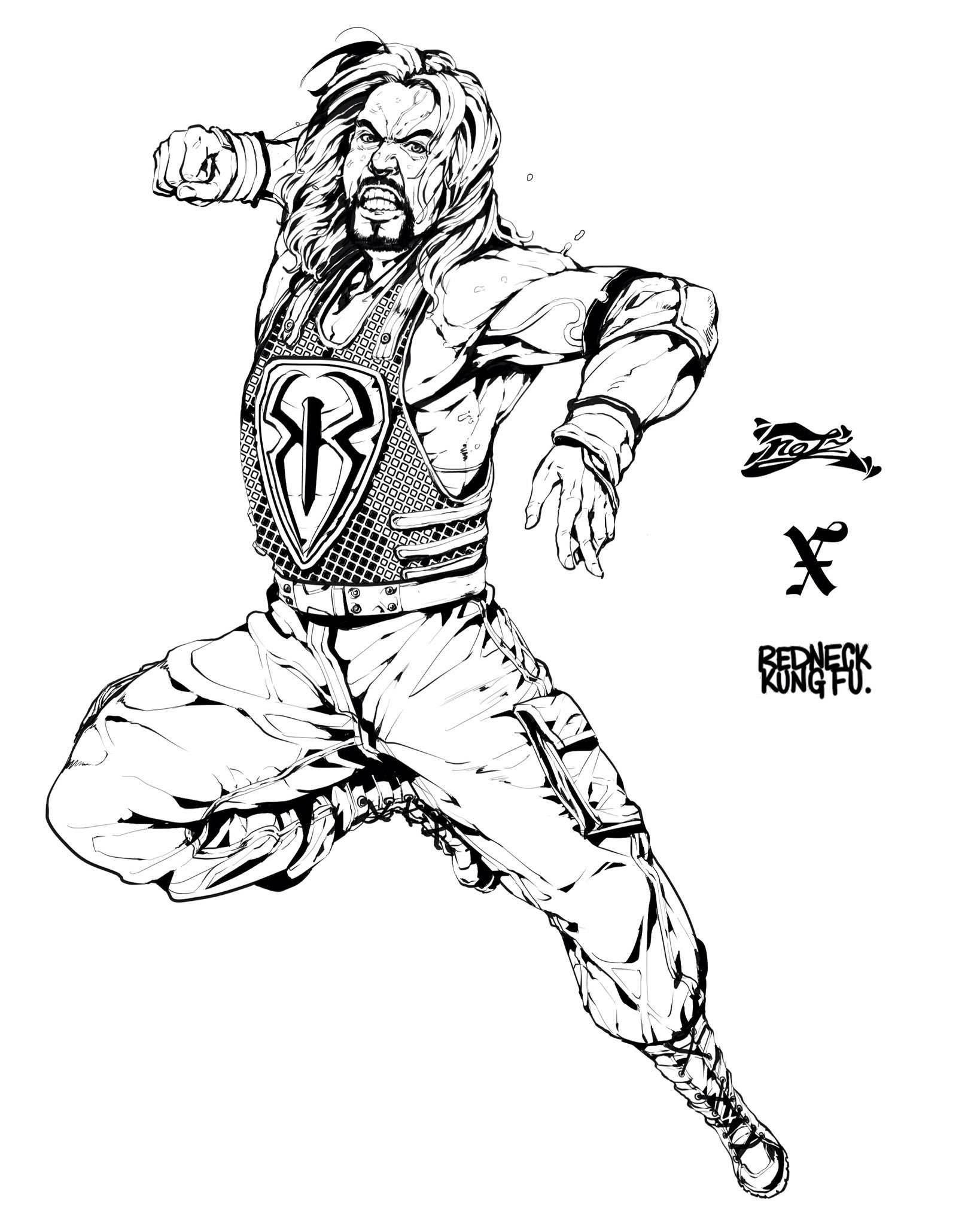 Download NOTZ COMICS on Twitter: "Drawing @WWERomanReigns for collaboration with @redneckkungfu . # ...