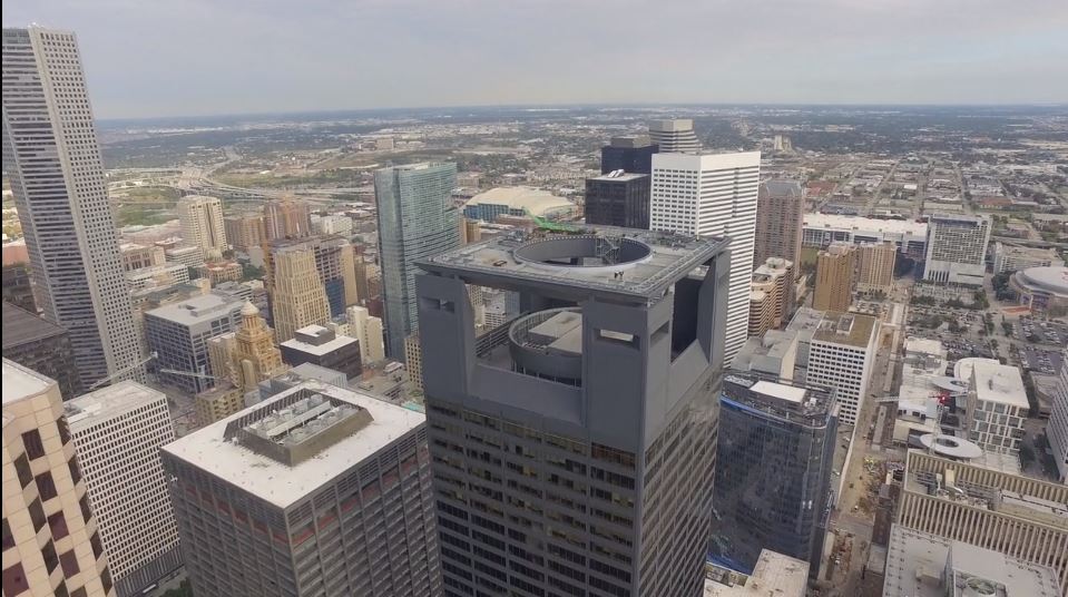 CenterPoint's tweet photo. Some really cool video of the top of our tower in downtown Houston from @Droneforcestud: https://t.co/P4JUCtrp4Q https://t.co/gZBCEdZ2s8