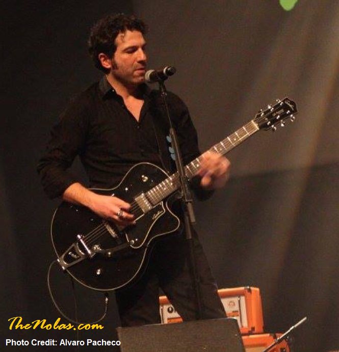 TheNolas's tweet photo. Manny @TheNolas Loved playing this @godin_guitars #5thavenueuptown #bigsby #guitar.Great sound, look, feel #thenolas https://t.co/22D0CsWqOI