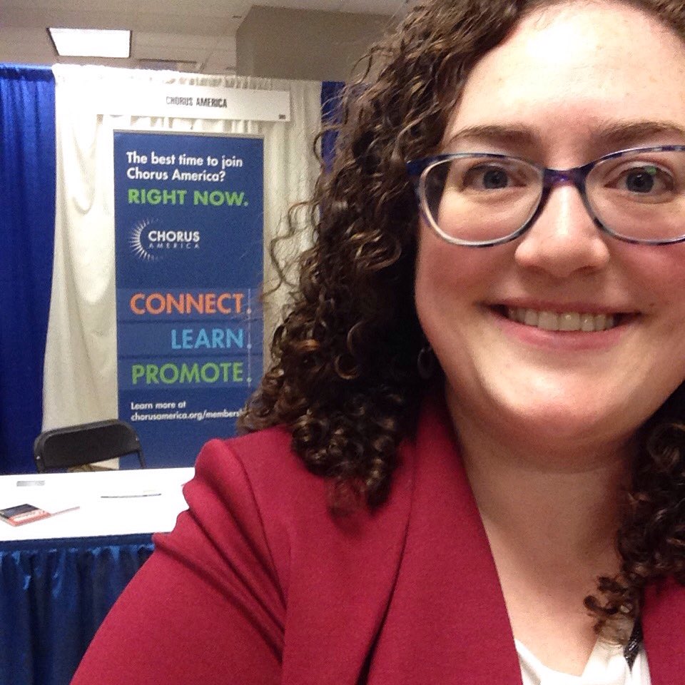 chorusamerica's tweet photo. Stop by our booth at the #ACDACentral Division Conference and say hello to Christie! #chorusacrossamerica https://t.co/Lk7vMFEpBN