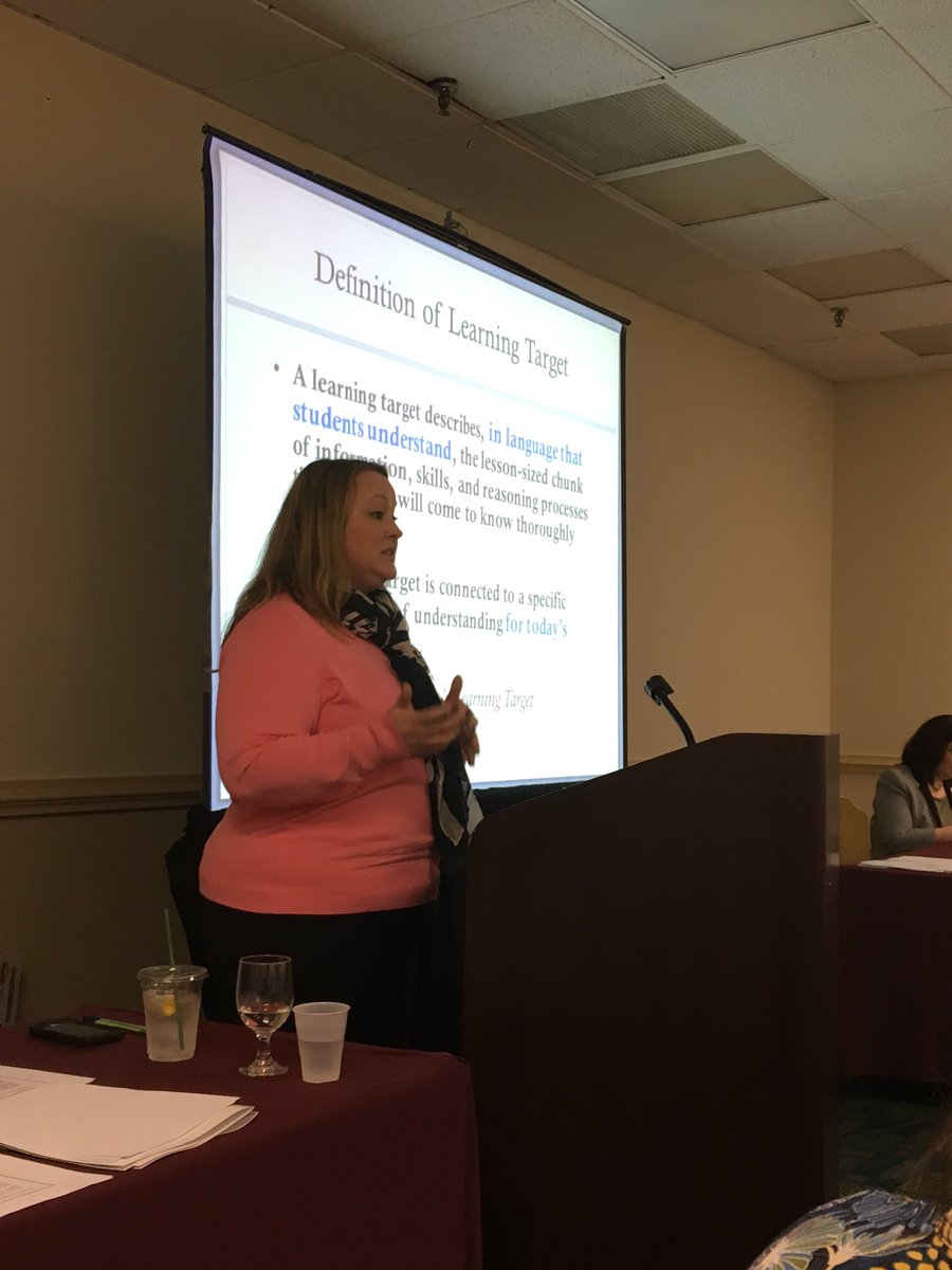 pomperaughigh's tweet photo. Polk Elementary Principal Lisa Fekete presenting on the Learning Target framework! #CSDECoherence2016 https://t.co/OOHwWf36GR