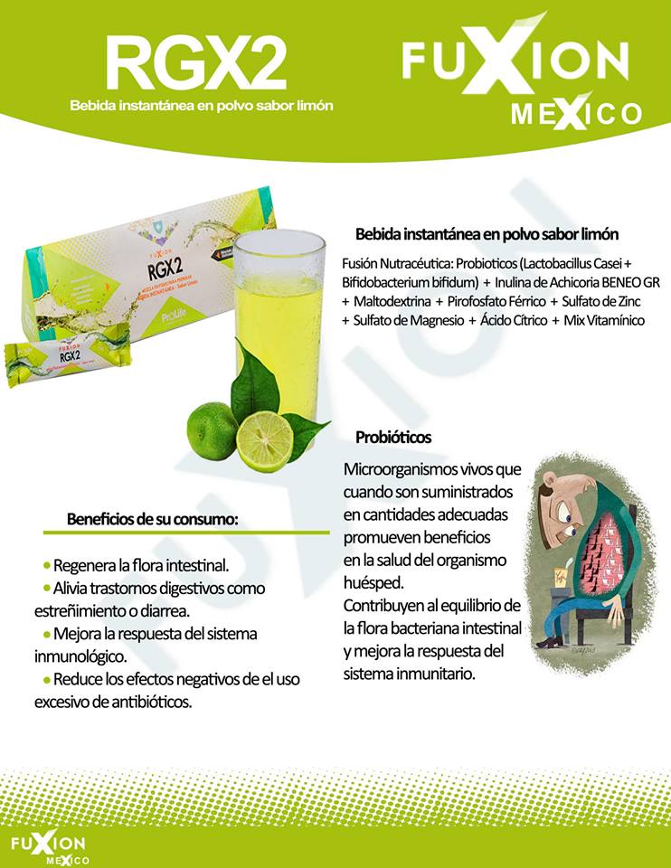PakoFuxion's tweet photo. Probióticos, vitaminas, minerales, fibra. Te Regenera la flora intestinal entre otros beneficios. #Rgx2 #Fuxion https://t.co/2sKv5AtHvJ