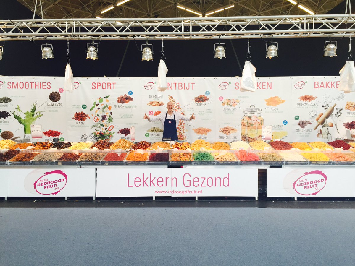 gedroogdfruit's tweet photo. Onze stand op de @Huishoudbeurs! https://t.co/uAWXkMYUL8