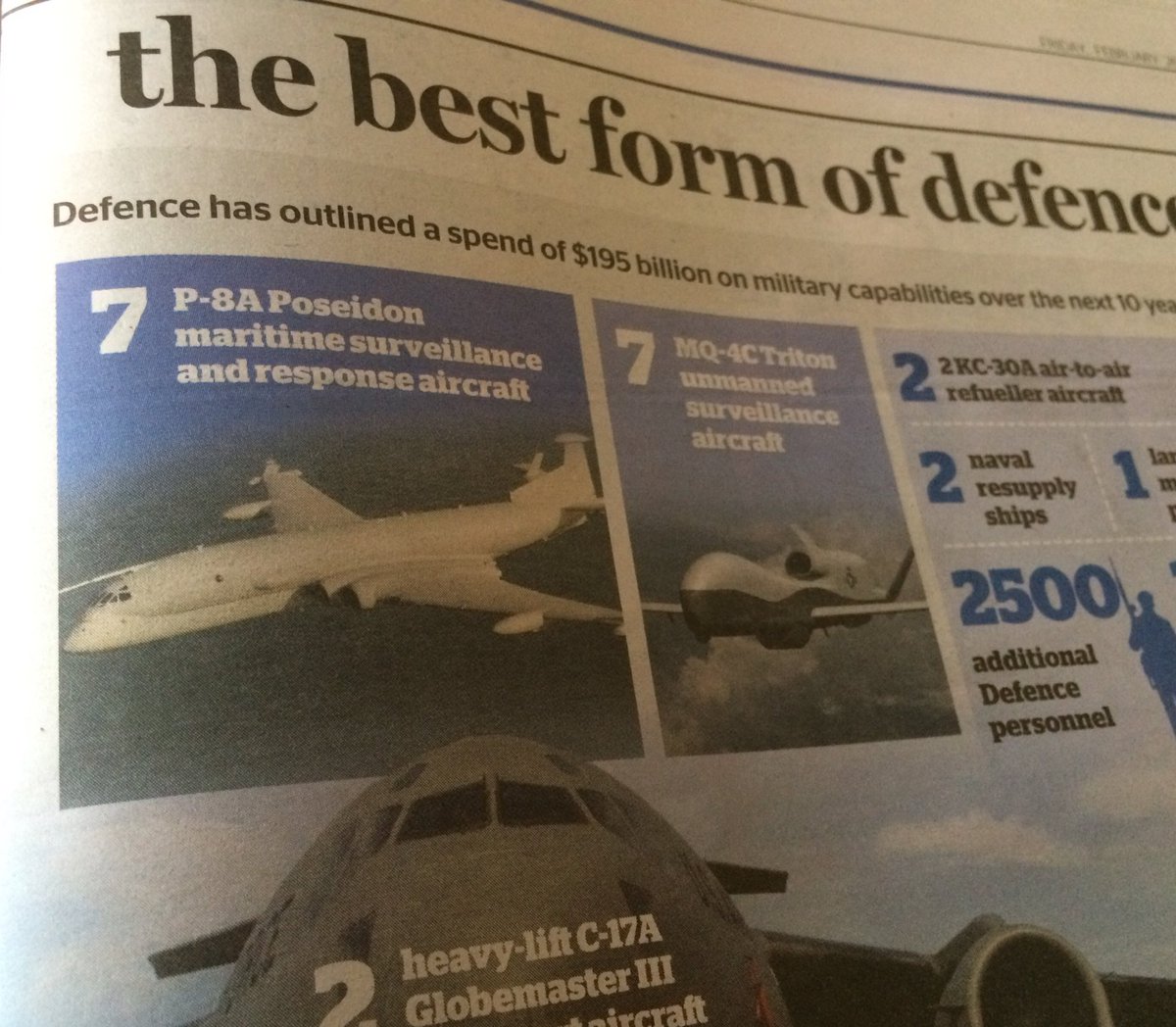 eamonhamilton's tweet photo. Oh dear, no no no no no no! @smh #defencewhitepaper https://t.co/3HFIscUlZb