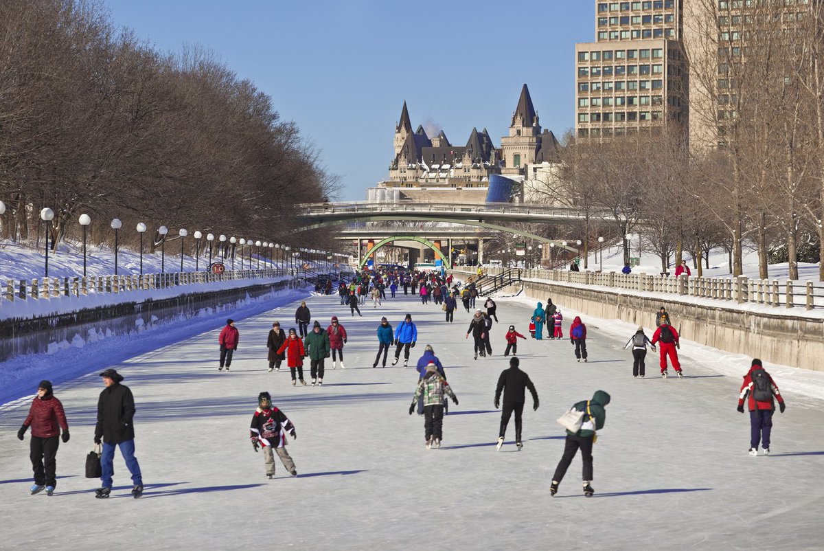NCC_Skateway's tweet photo. Mother Nature 1 #RideauCanal 0. Sorry, we lost the battle. #Skateway is now closed for the season. #ottnews #ottawa https://t.co/hBTHt7ad9X
