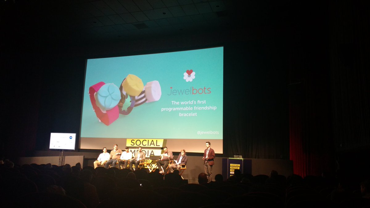 TinaTrinhNYC's tweet photo. Teaching girls coding w/@jewelbots! Branded partnership w/@cartoonnetwork Powder Puff Girls coming! #SMWNYC #smwstw https://t.co/4JYEJPonNa