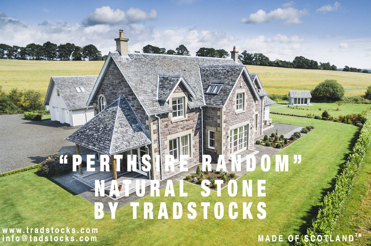#tbt to the summer when our random-stone walling helped finish this beautiful traditionally-styled house.