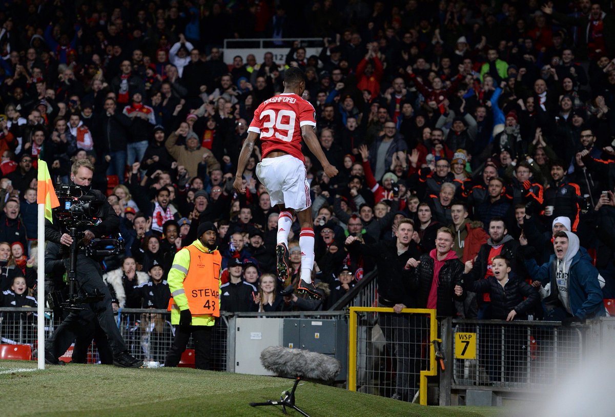 FT: Man United 5-1 Midtjylland (33' Bodurov o.g, 64' 75' Rashford, 87' Herrera, 90' Depay ; 28' Sisto)