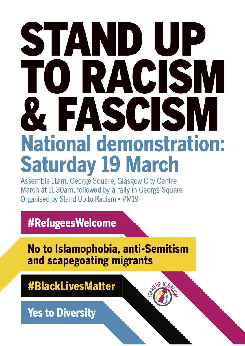 Fantastic! <a href="/patrickharvie/">Patrick Harvie 🇪🇺🌈</a> MSP, leader of <a href="/scotgp/">Scottish Greens</a> will speak #M19Scot Anti-Racism day rally-Sat Mar 19 <a href="/glasgowgreens/">Glasgow Green Party</a>