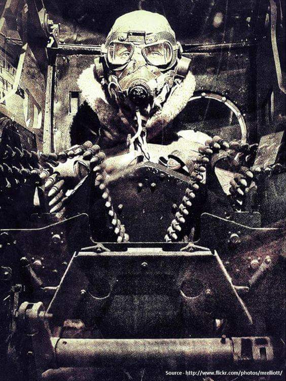 RCAFThenAndNow's tweet photo. Turret gunner of a Lancaster  bomber https://t.co/NJd5DwirLQ