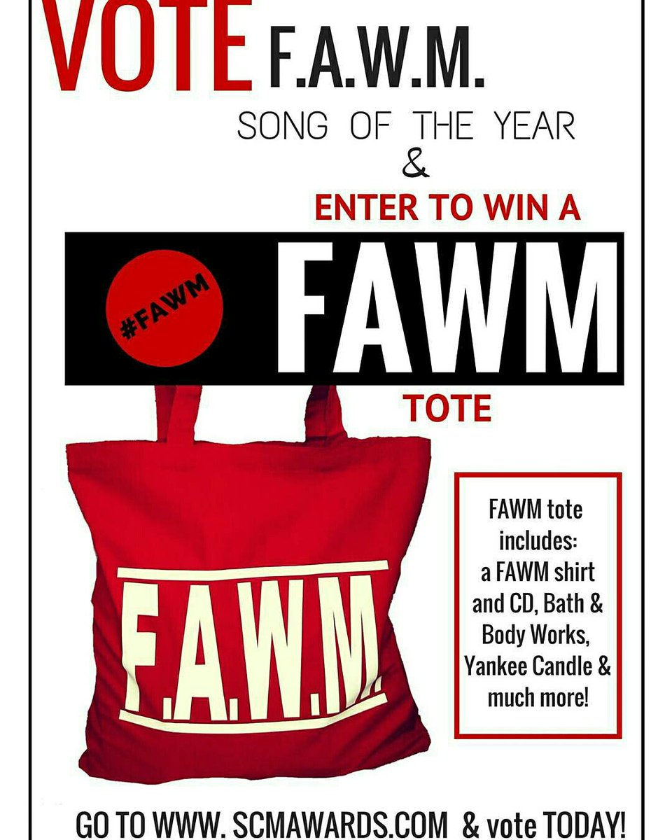 StrictlyStars's tweet photo. 1. Go to:
https://t.co/SIcdj0wOkK &amp; 
vote F.A.W.M. Song of the Year. 2. Screenshot ur vote, post &amp; tag us. Stay FAWM https://t.co/rCcriInaTv